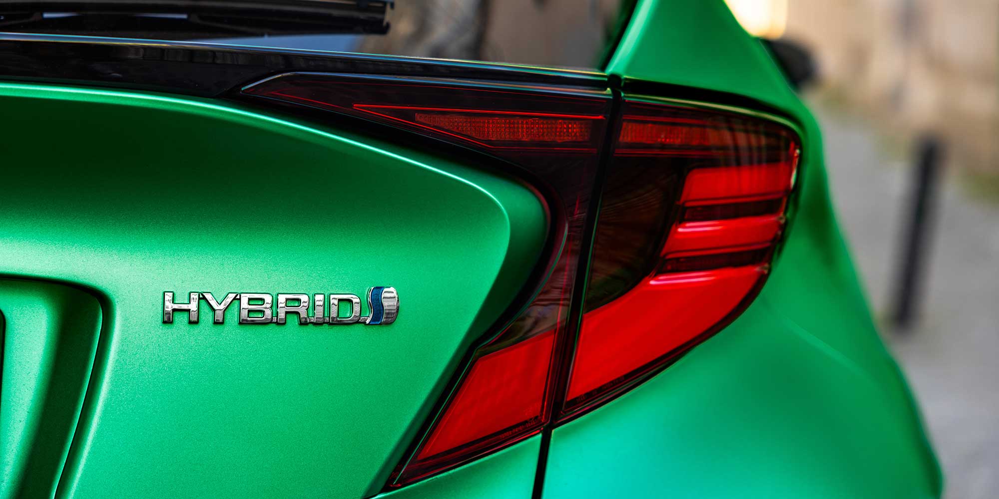 A hybrid car