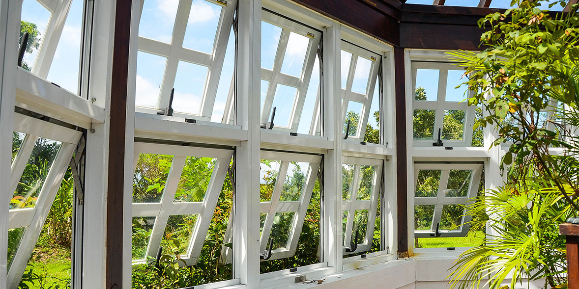 Conservatory open windows