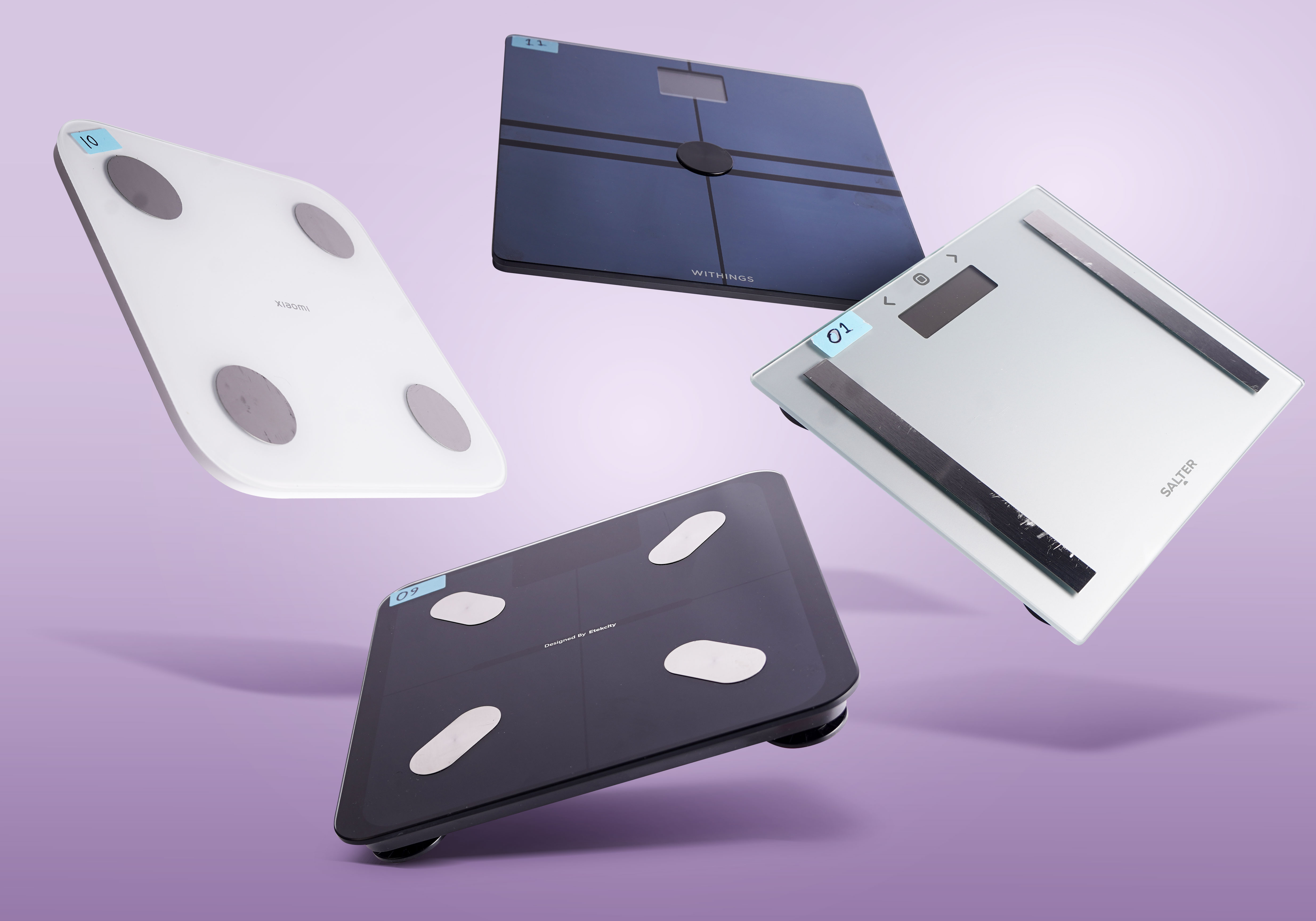 A selection of four scales we've tested