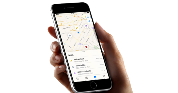 Apple AirTag on iPhone